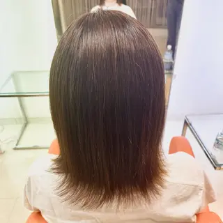 ミディアム パーマ 鶴﨑 美優亜のヘアスタイル