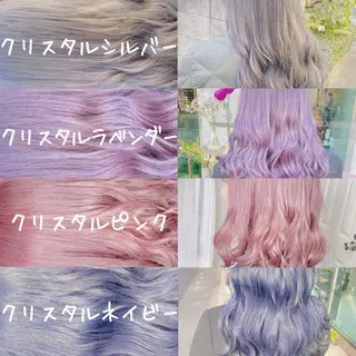 ミディアム カラー ヘアアレンジ TAKUMAブリーチ /切りっぱなし🪽のヘアスタイル