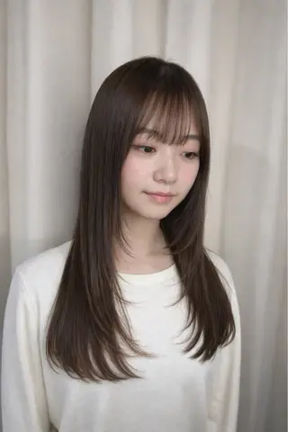 ロング ハイトーン×艶カラー 🤍MIZUKIのヘアスタイル