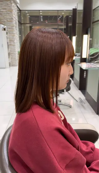 ミディアム カラー 森 広樹のヘアスタイル