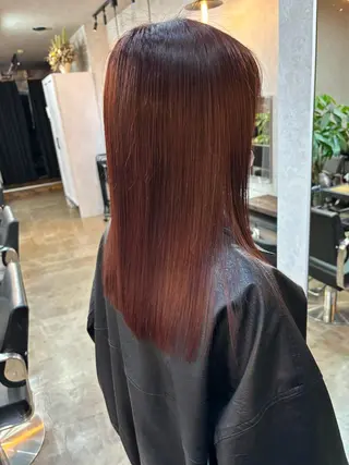 セミロング 💜髪質改善/ 艶カラー/ミナ🩷のヘアスタイル