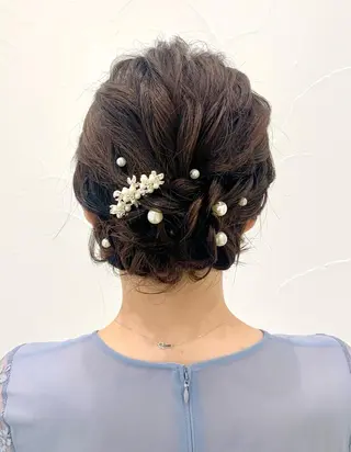 ミディアム ヘアアレンジ ミドウチ アヤカのヘアスタイル
