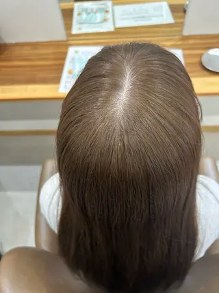 ロング なつめ🐶ショート ベージュカラーのヘアスタイル