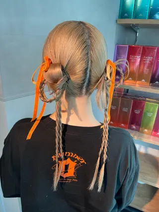 ヘアアレンジ charm《銀座》 ヘアセット/縮毛矯正のヘアスタイル