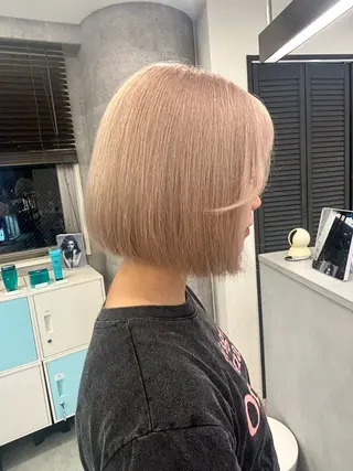 ショート カラー 韓国ハイトーンカラー kana♡のヘアスタイル