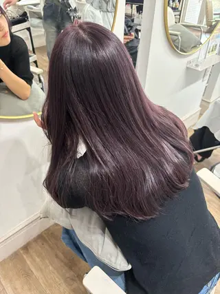 ロング カラー Risa🐈‍⬛/ グレージュ/透明感のヘアスタイル