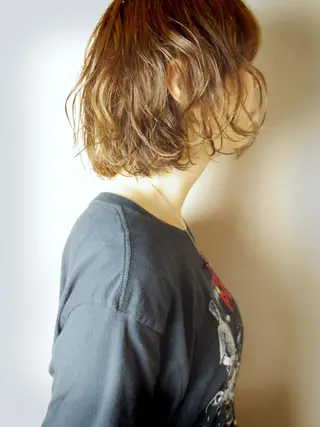ショート カラー パーマ ✨U-topia渡邉 大樹【公認資格有】✨のヘアスタイル