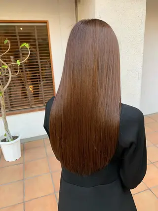 ロング カラー putri 川邉 優花のヘアスタイル
