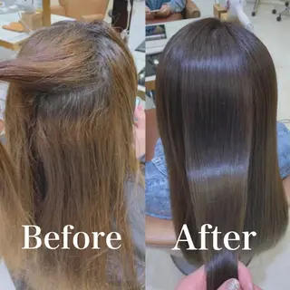 ロング 【くせ毛解消】縮毛 髪質改善✨たくみ✨のヘアスタイル