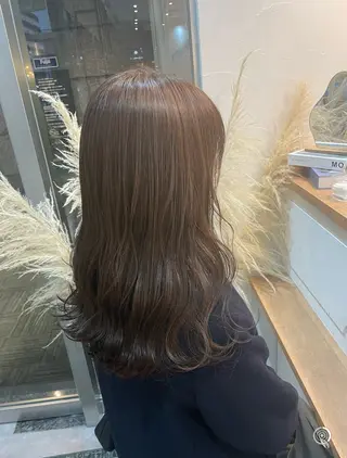 ロング カラー 中村 あやかのヘアスタイル