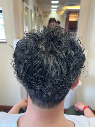 パーマ メンズ 水口 真穂のヘアスタイル