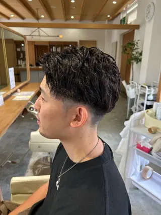 ショート メンズ 佐藤 悠生 メンズパーマ.カットのヘアスタイル