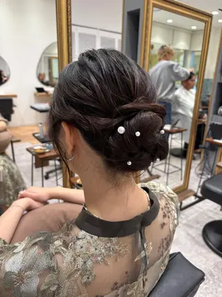 ヘアアレンジ ピンクカラーアレンジ 🩷AYANA🩷のヘアスタイル