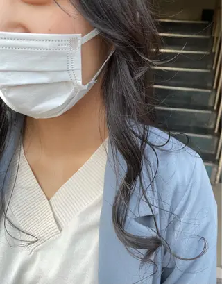 ロング カラー 【ピンク/韓国ヘア/ ヘアセット】亜海のヘアスタイル