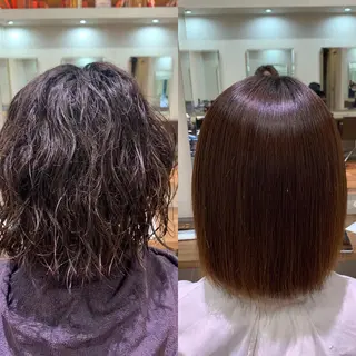 ショート パーマ 【縮毛矯正プロ講師】 島野 伊央汰のヘアスタイル