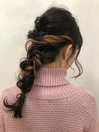 ヘアアレンジ 🍀失敗しない 縮毛矯正熊谷竜馬🍀のヘアスタイル