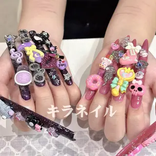ネイル 🍑長さだし ワンホン💅モモコのネイルデザイン