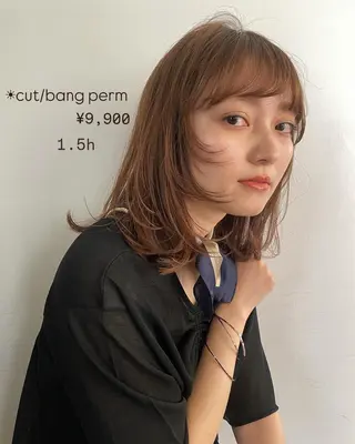 ミディアム SHEA/ショート 似合わせ/大野和恵のヘアスタイル