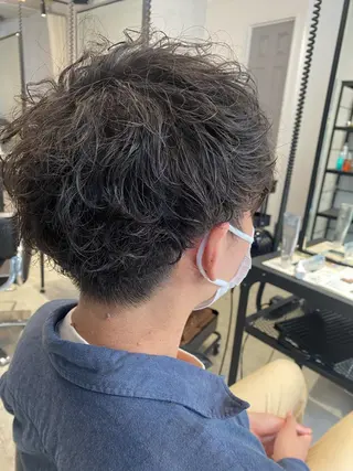 パーマ メンズ オタク特化美容師💟 チバコナツのヘアスタイル
