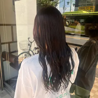 ロング カラー よしだ しおりのヘアスタイル