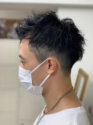 ショート パーマ メンズ クセを最大限に活かす メンズパーマ奈良大祐のヘアスタイル