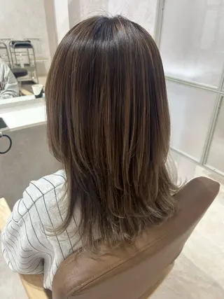 セミロング カラー 💙まこと💙艶 カラー(Rico)のヘアスタイル