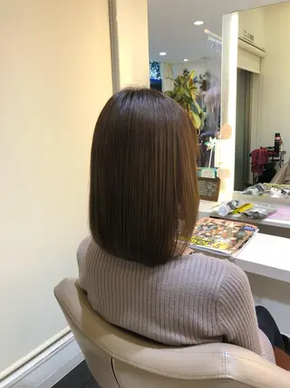 ショート 安井　昴 💫ブリーチ縮毛矯正のヘアスタイル