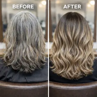 カラー 白髪ぼかしのプロ ✨たいきのヘアスタイル