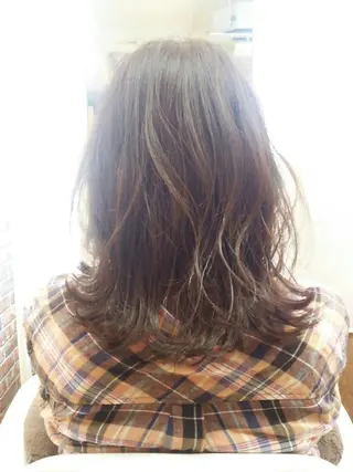 セミロング 小澤 充のヘアスタイル