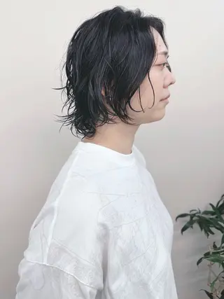 ミディアム パーマ ボブ/ゆるふわ ボブパーマ/とういのヘアスタイル