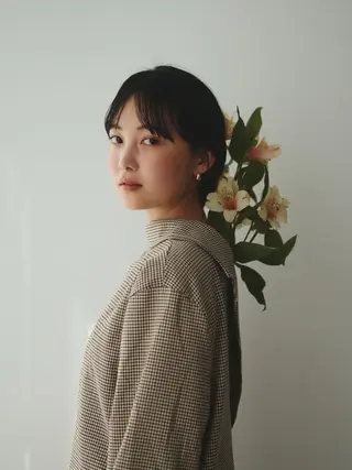 セミロング カラー ヘアアレンジ manami (sibell)のヘアスタイル