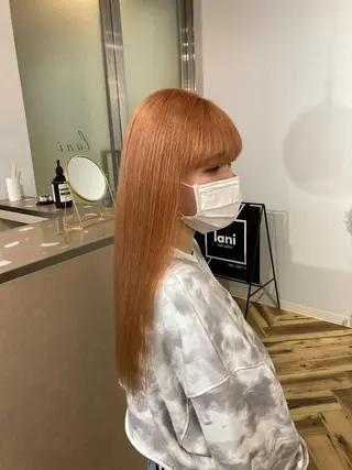ロング カラー 髪質改善.縮毛矯正 ×韓国ヘアyukiのヘアスタイル