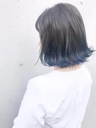 ミディアム ニュアンスパーマ/ レイヤー/茶屋町のヘアスタイル