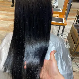 ロング カラー 韓国風・ブリーチなし ・あり後藤 一斗店長のヘアスタイル