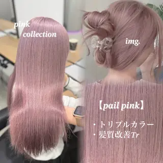ロング カラー NAMI🤎ブラウン &ミルクティー🤍のヘアスタイル