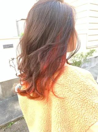 ミディアム カラー パーマ ヘアアレンジ ネイル マツエク・マツパ nico【代表】 市川 拓也のヘアスタイル