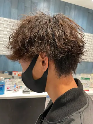 パーマ センター南　髪質改善 大引　優のヘアスタイル