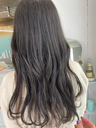 ロング カラー 髪質改善×美髪矯正 艶髪カラー　阪口のヘアスタイル