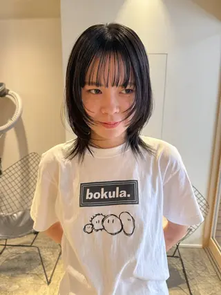 ミディアム ANY mikuのヘアスタイル