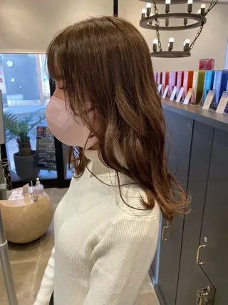 ロング 葵/レイヤーカット/ 韓国風/透明感カラーのヘアスタイル