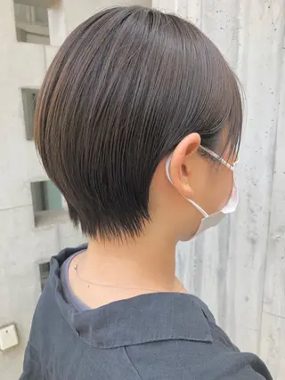 ショート カラー 上品な大人レイヤー 🍀渋谷🍀濱口敬太のヘアスタイル