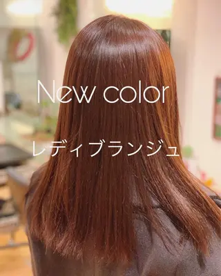 ミディアム カラー ヘアアレンジ 秋葉 一郎のヘアスタイル