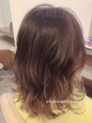 ミディアム カラー 髪質改善✨️透明感カ ラー✧*。山下さいみのヘアスタイル