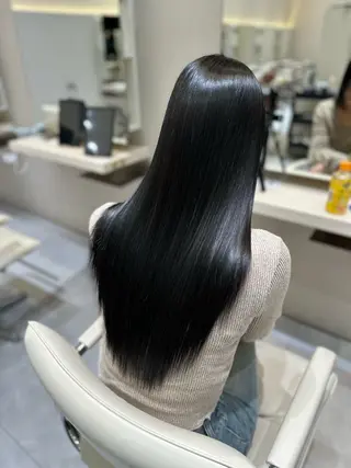 ロング 縮毛矯正特化 k-two土田陸登のヘアスタイル