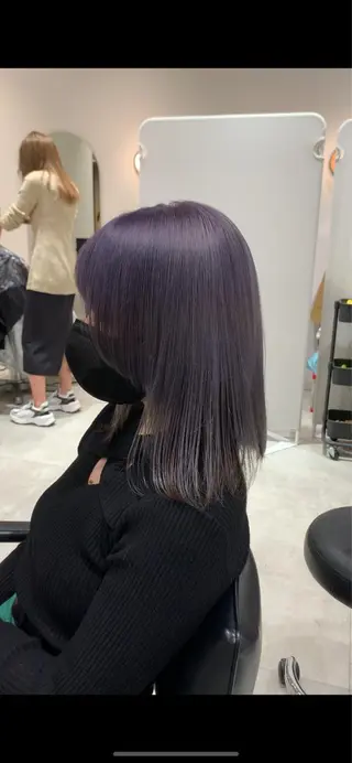 ミディアム カラー れい🫧 ハイトーン特化のヘアスタイル