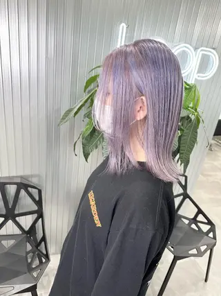 ミディアム カラー LOOP hairのヘアスタイル