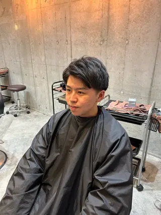 メンズ 竹川菜海 レイヤーカットのヘアスタイル