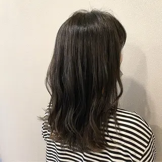 セミロング カラー 山口 浩之のヘアスタイル