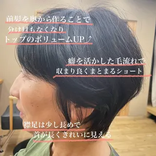 ショート くびれミディアム/似 合わせ/鎌倉/edAのヘアスタイル
