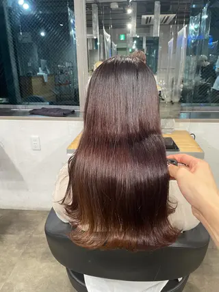 セミロング カラー ベージュカラー💖 やすひろのヘアスタイル